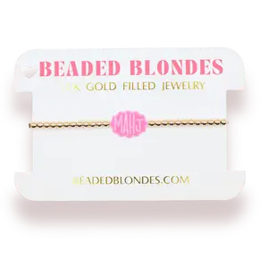 Mahj Bracelet on Gold