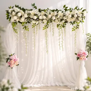 Luxury Artificial Flower Centerpiece with Pink Roses & Hydrangeas – Romantic Wedding Table Runner Floral Arrangement for Party, Bridal Shower & Home Decor