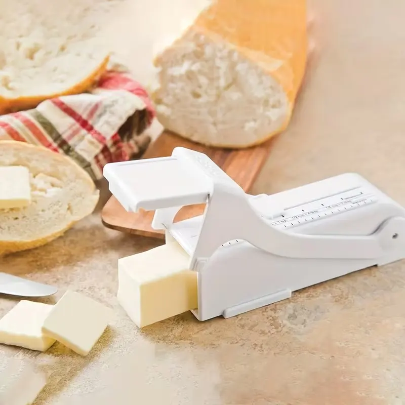 Multifunctional Butter Slicer Dispenser, Adjustable Portion Cutter with Ergonomic Handle, Easy to Clean Non-Stick Baking Tool for Home & Professional Kitchen