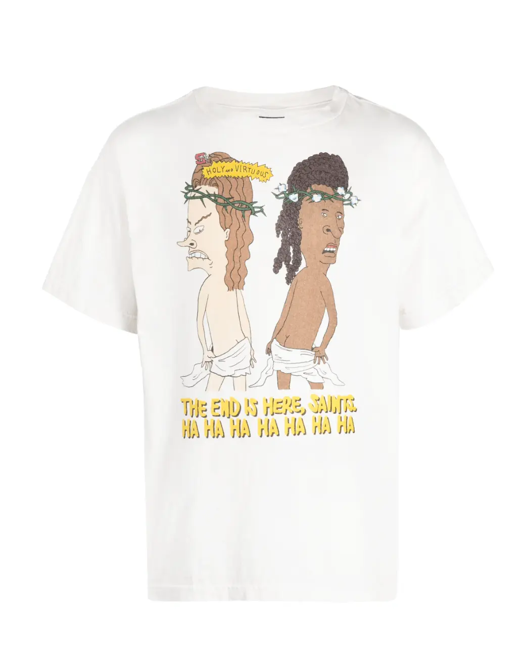 Saint Michaels Denim Tears Beavis And Butthead Tee Holy And Virtuous Retro Beavis And Butthead Tee – 90s Streetwear Throwback!
