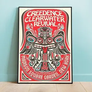 Creedence Clearwater Revival Madison Square Concert Poster, CCR poster, Wall Art, Digitally Remastered , Home Decor, Wall Art, Music Poster