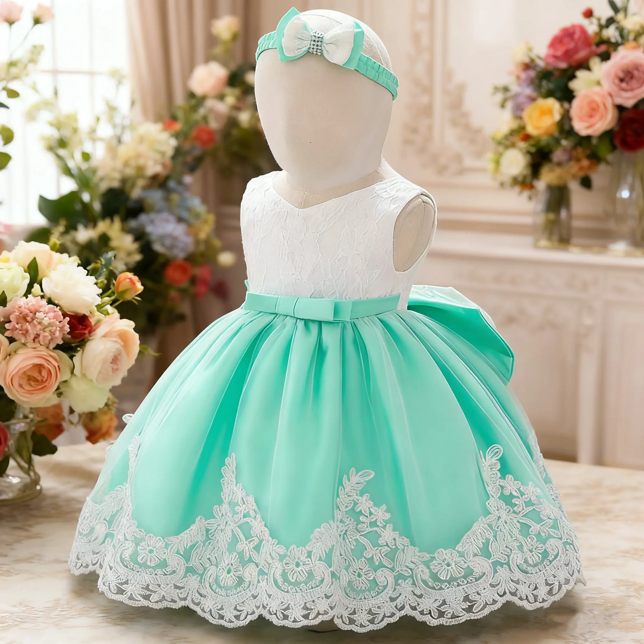 1911 Girl Dress+Headband 2PCS Clothing Infant Newborn Girls Dress Formal Dresses Flower Princess Party Gown - TikTok Shop 1911 Girl Dress+Headband 2PCS Clothing Infant Newborn Girls Dress Formal Dresses Flower Princess Party Gown - TikTok Shop