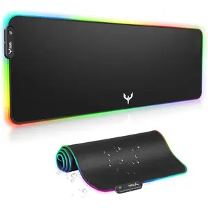 RGB Gaming  Pad-14 Light Modes, Extended Soft LED  Pad, Anti-Slip Rubber Base,  Keyboard Mousepad Mat (31.5 x 12 Inch)