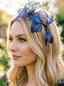 Vintage Ethereal Crystal Flower Headband | Handcrafted Wire-Wrapped Floral Hair Hoop for Weddings & Bridesmaids