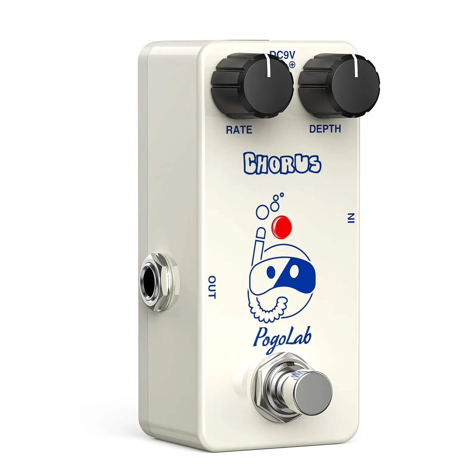 POGOLAB Chorus Pedal, Chorus Guitar Pedal, Mini Analog Chorus Pedal, with True Bypass for Electric Guitar