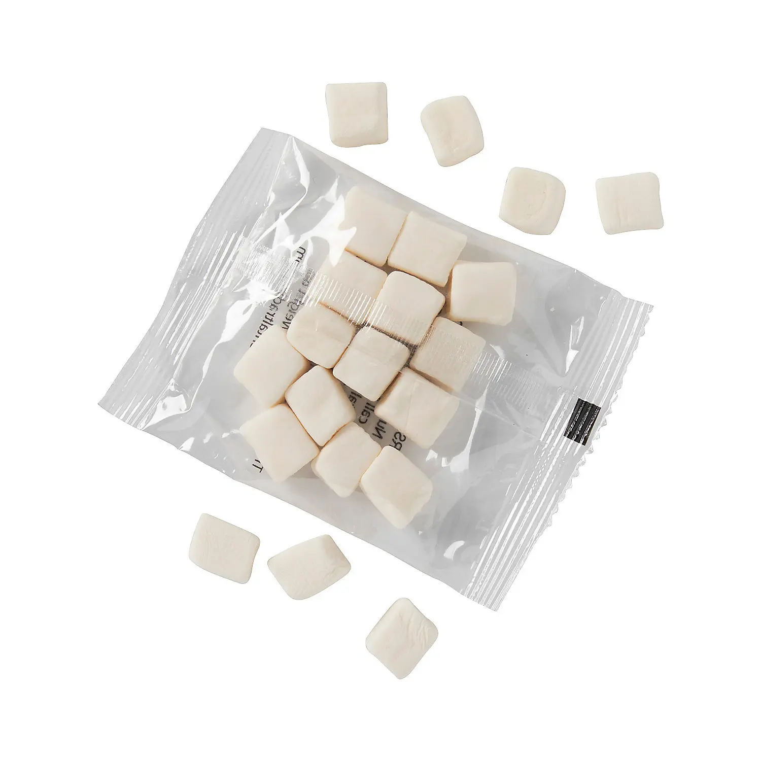 Vanilla Mini Marshmallows Fun Packs - 57 Pc, 1 Lb, 15-20 Pcs Per Pack Candy Snack for Dessert Treats, Kiddie Sweets, Candy Buffet