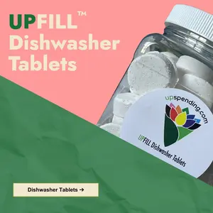 UPFILL Dishwasher Detergent Tablets, Home Care Household Cleaning Supplies for Dishwashing