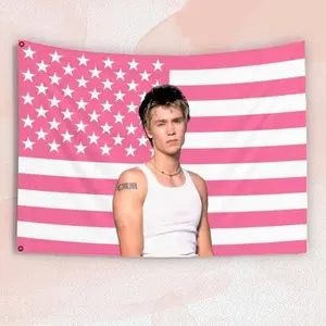 Tristan DuGrey | Pink Flag | Chad Michael Murray Photo | Pink USA America Flag