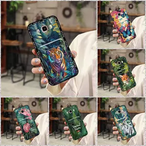 protective Waterproof Phone Case For Samsung Galaxy J710/J7 2016/J7108 Graffiti Back Cover Silicone Soft case Durable Cartoon Card bag Card sleeve Shockproof Card slot TPU Cute