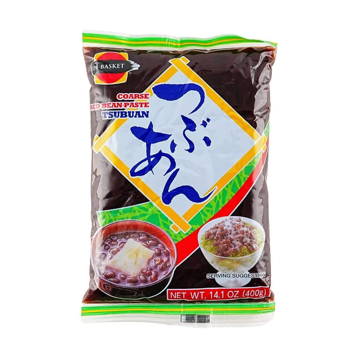 J-BASKET Japanese Red Bean Paste 14.1oz for Mooncakes, Dumplings, and Baking
