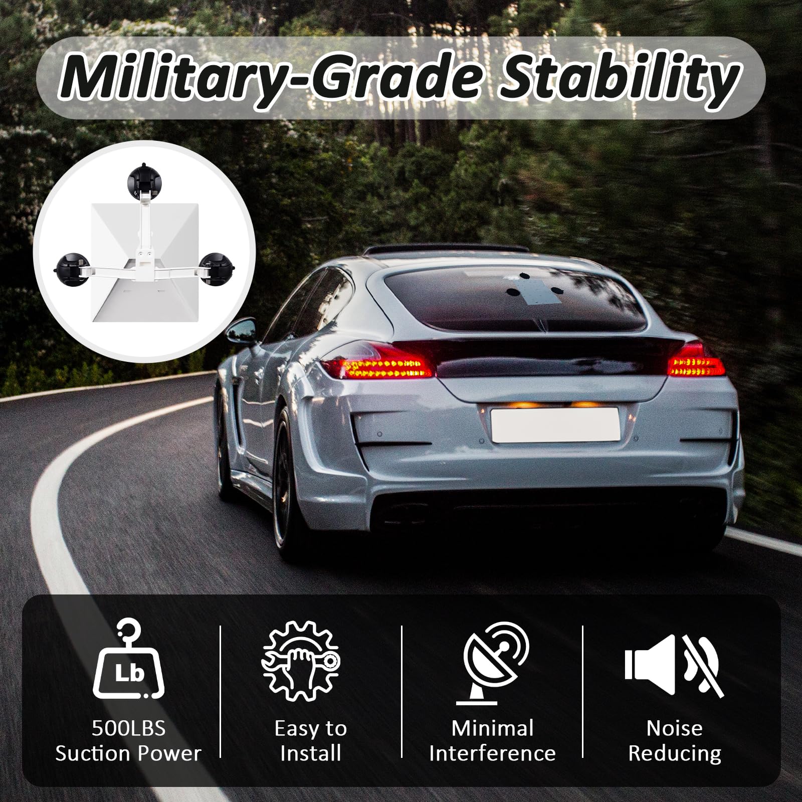 Starlink Mini Mount Car Suction Cup for Car Windows & Sunroofs, Strong Suction for Stable Satellite Signal on RVs, Boats, Road Trips Starlink Mini Mount Car Suction Cup for Car Windows & Sunroofs, Strong Suction for Stable Satellite Signal on RVs, Boats, Road Trips