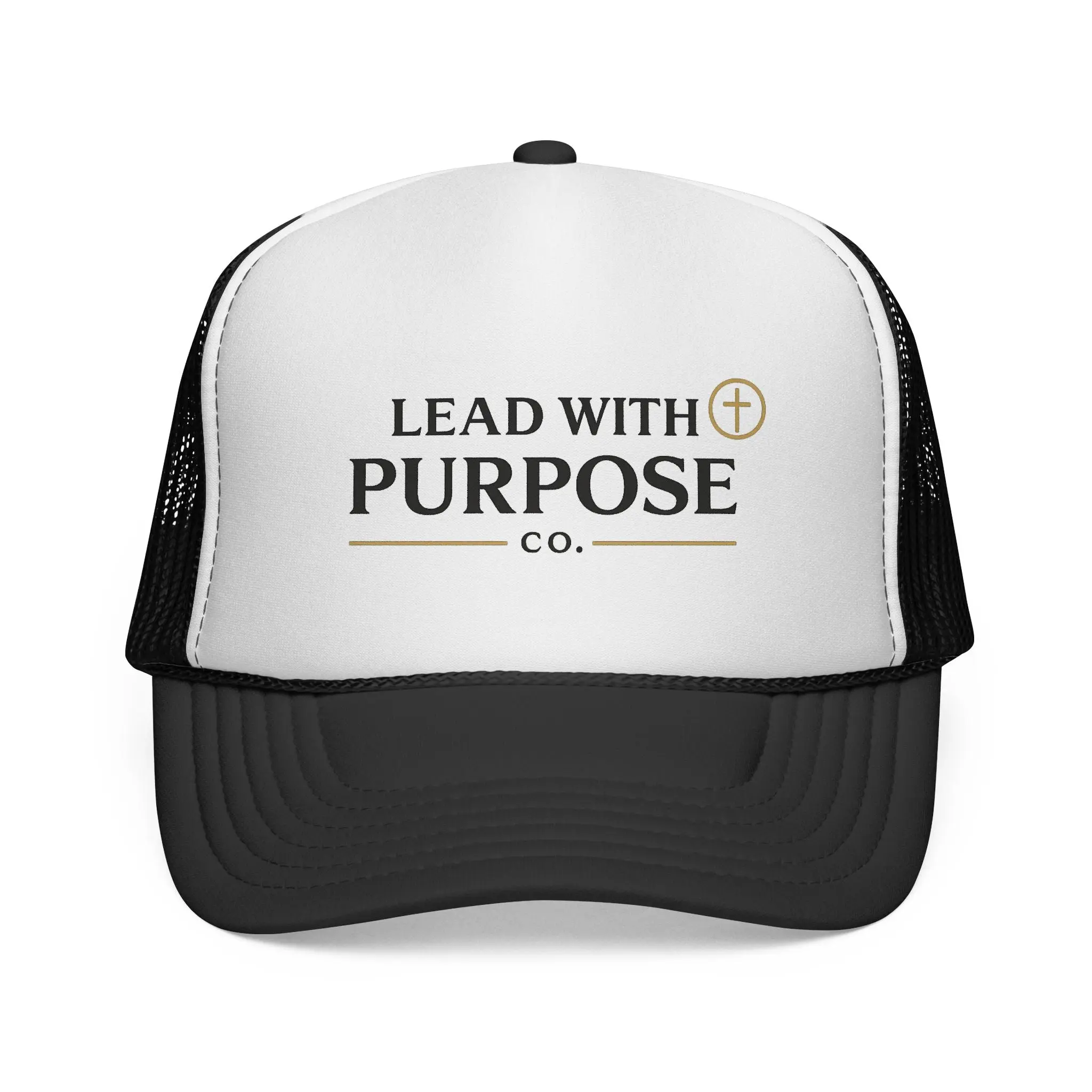 Lead With Purpose Trucker Hat — Inspirational Christian Baseball Cap