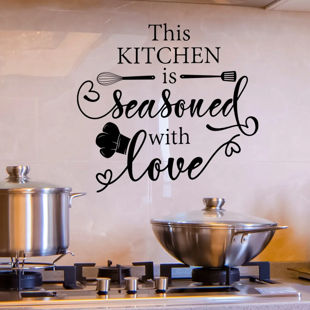 Self-Adhesive Kitchen Wall Stickers, Tiles Sticker, Home Decorative Background Wall Decals, Easy-To-Apply Ms2277-Kq, Perfect for Kitchen & Living Room, Wall Art Stickers, Wall Stickers Decorations