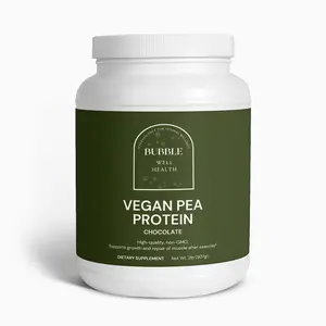 Optimum Chocolate Vegan Pea Protein Powder for Dietary Supplement and Fitness - Healthcare