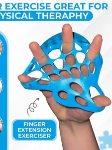 Finger Stretch Trainer & Hand Exerciser for Grip Strength & Flexibility - 3 Models: Blue Men's, Pink Women's, Combo Set - Soft Silicone Mesh - Ergonomic Design - Portable & Lightweight - Ideal for Climbing, Sports Recovery, Hand Therapy
