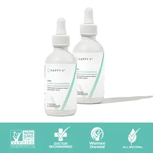 Happy V Liquid Chlorophyll 2-Pack Bundle - Natural Detox & Gut Health Support - Mint Flavor