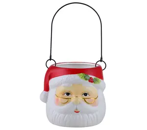 Mr. Christmas 5" Nostalgic Ceramic Container - Santa Claus