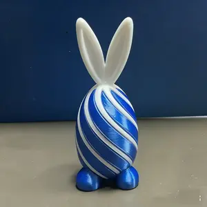 Fun Rotating Rabbit Bunny Egg Toy, Random Color Pairing, Perfect for Office Play and Decoration, Ideal Holiday Gift Choice
