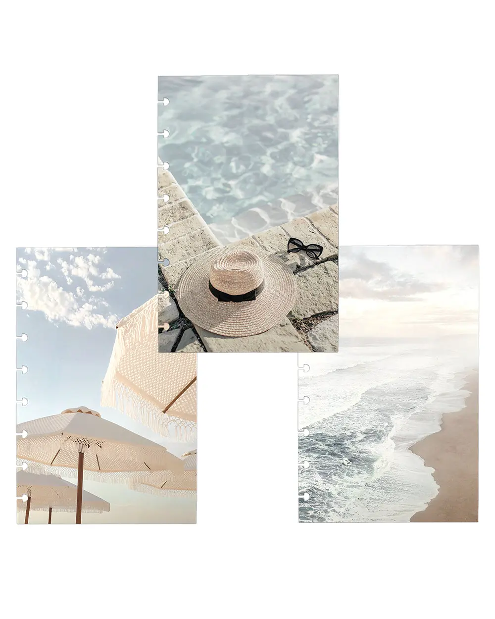 Cardstock Planner Dashboard Set of 3 | Beach Escape
