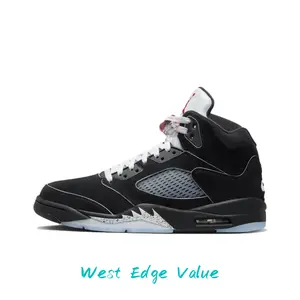 Black Nubuck Leather High-Top Retro Basketball Shoes with Silver Mesh and Icy Blue Translucent Outsole