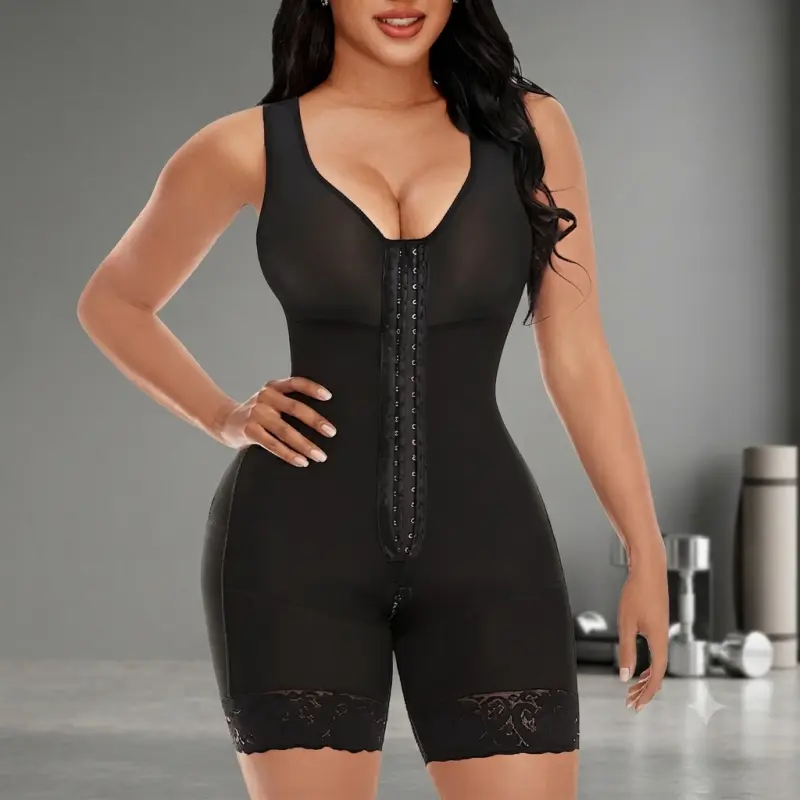 Women's Tummy Control Shapewear, Full-Body Shapewear, Butt Lifter with Hook Closure, Spring Collection — Fashionable & Versatile, Perfect for Parties and Home