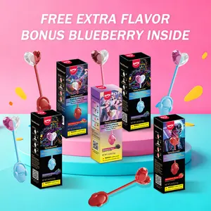 Amos TastySounds Music Lollipops – Sugar-free heart-shaped candies with bone conduction music tech | K-pop inspired Strawberry, Blueberry, Watermelon, Blackberry Fallontonight lollipop star-1