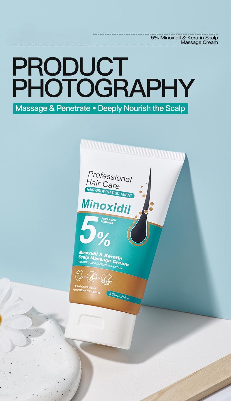Buy 3 Get 3 Free 5% Minoxidil & Keratin Scalp Massage Cream for Hair Growth Treatment Men Women Nano Foam Essence Fast Regrowth Prevent Loss