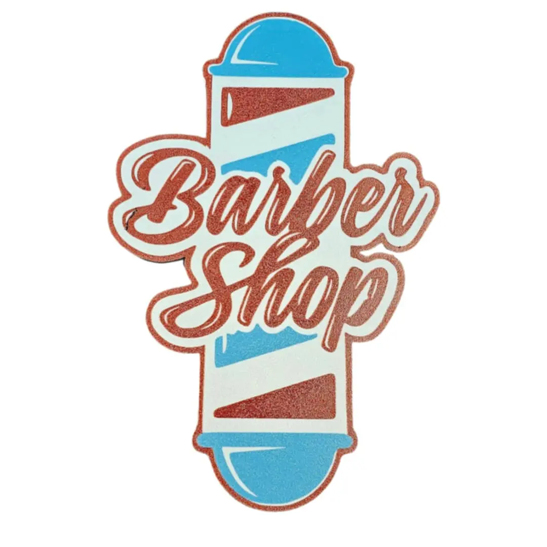 3D Printed Barber Shop Barber Pole Wall Sign