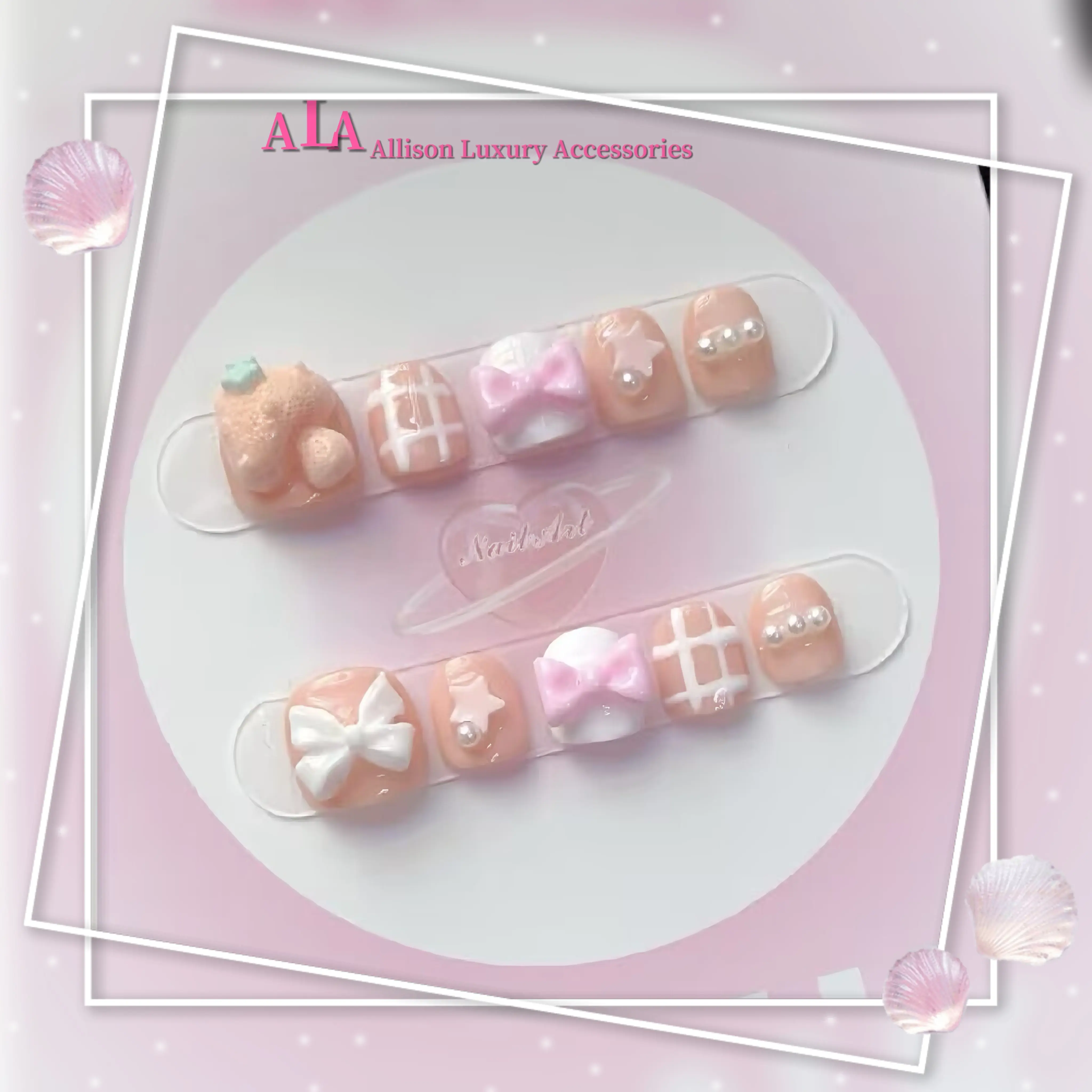 Kids' Short-Length Press-on Nails, Non-Toxic & Odor-Free Adhesive, Removable Nail Art for Girls, Nail Art Products