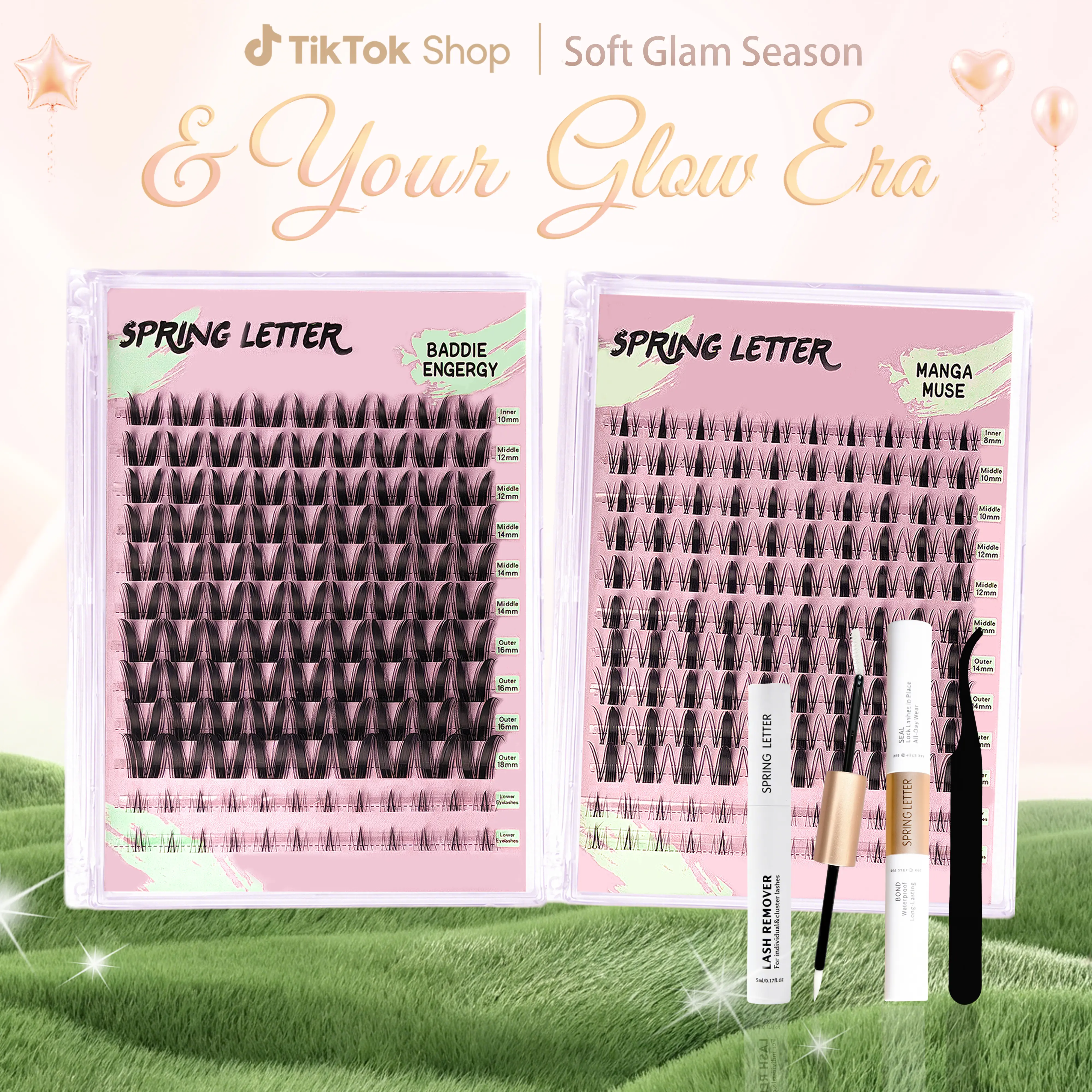 Lash Cluster Kit Lash Extensions Eyelash Clusters Kit Cluster Lashes Lash Clusters Natural Lash Clusters Fluffy Lash Clusters Waterproof Lash Glue Bottom Lashes
