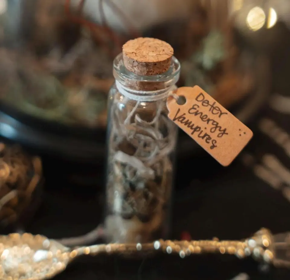 Deter Energy Vampires Spell Jar (Karen Repellant) - Spiritual Protection