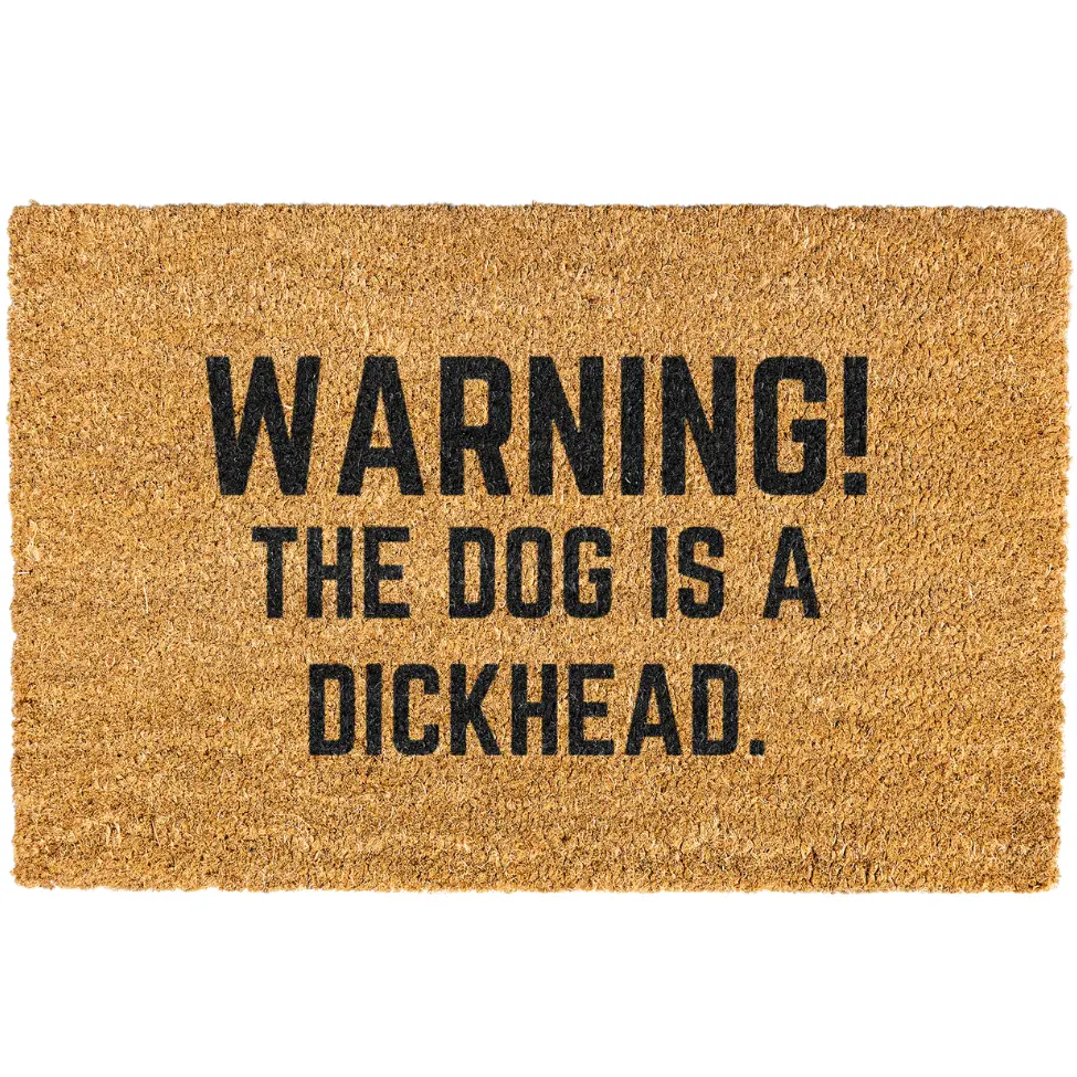 Warning doormat, Funny Dog Doormat, Funny Cat Doormat