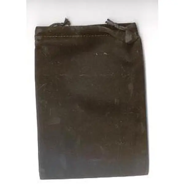 Black Velveteen Drawstring Bag 5" x 7"