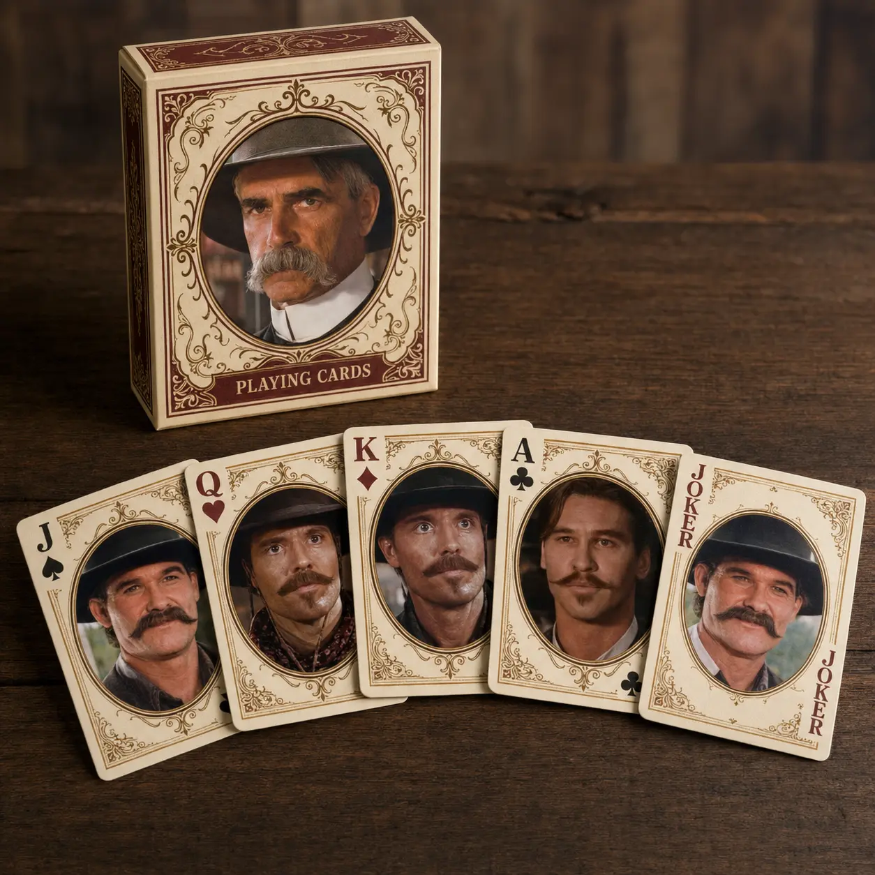 Tombstone Playing Cards, 54-Card Poker Size Deck, Movie Collectible Gift Set For Fans