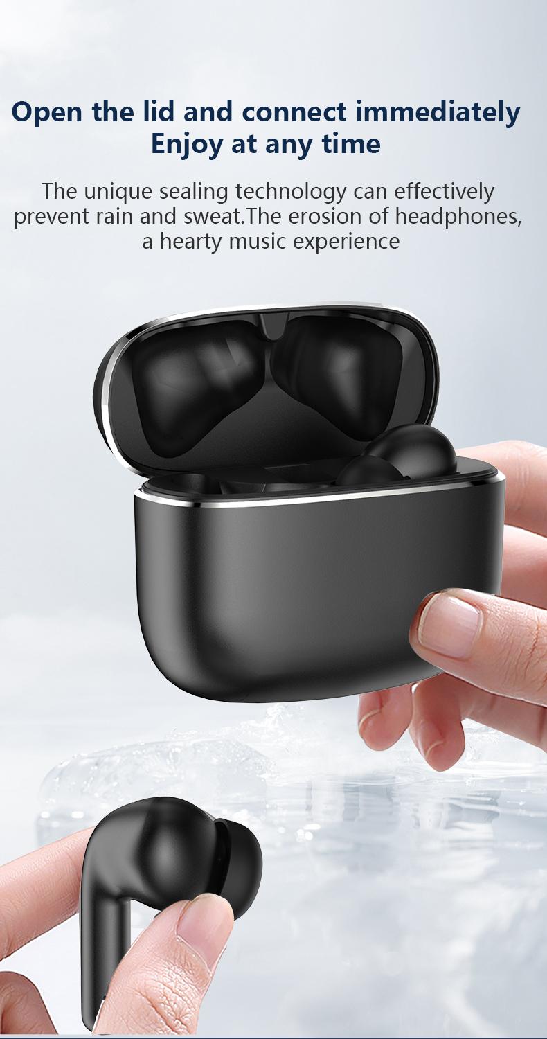 K550 Bluetooth 5.4 Earbarz with Alloy Case – 360° Panoramic Sound, HD Call, Noise Reduction, Long Battery, Waterproof Sports Earphone