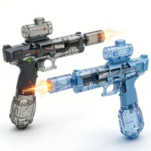 Cool Light-Up Electric Water Blaster, Automatic Continuous Fire, High-Pressure Spray, Large Water Reservoir, Perfect for Summer Water Battles, Backyard Fun and Family Outdoor Activities