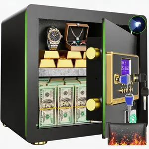 ACTIGER 2.3 Money Home Integrated Key-Handle Design Safe Box with Digital Keypad, Adjustable Shelf, for Home Office Use, LED Light, Ideal for Cash, Jewelry, Documents, Closet