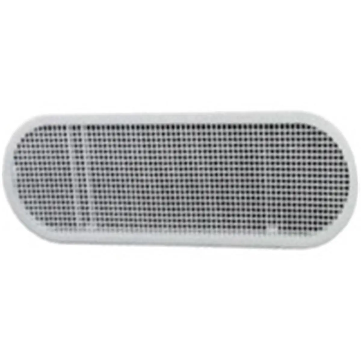 LL Building Products EAP412W High-Impact White Resin Snap-In Oval Shape Soffit Vent - 4 x 12 in., 22 Sq. In., 5/16 in. All-Purpose Intake Ventilation, Easy-Install Home Accessory, Household Appliance Part