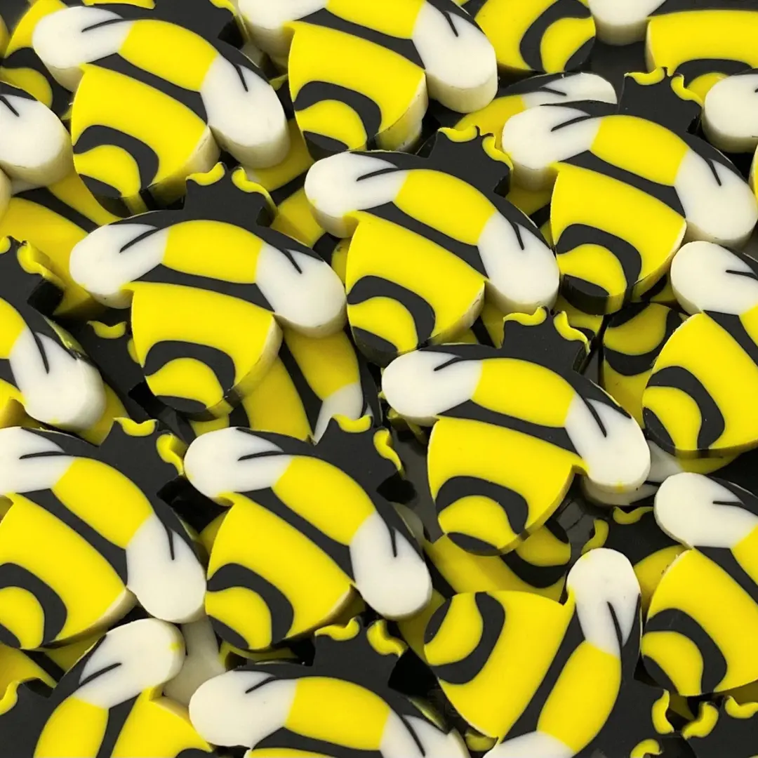 Bumble Bee Mini Erasers, 20 Pcs 3/4 Inches Assorted Erasers & Correction Supplies for Birthday Parties by Mini Erasers Co.