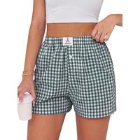 Deep Green White Plaid