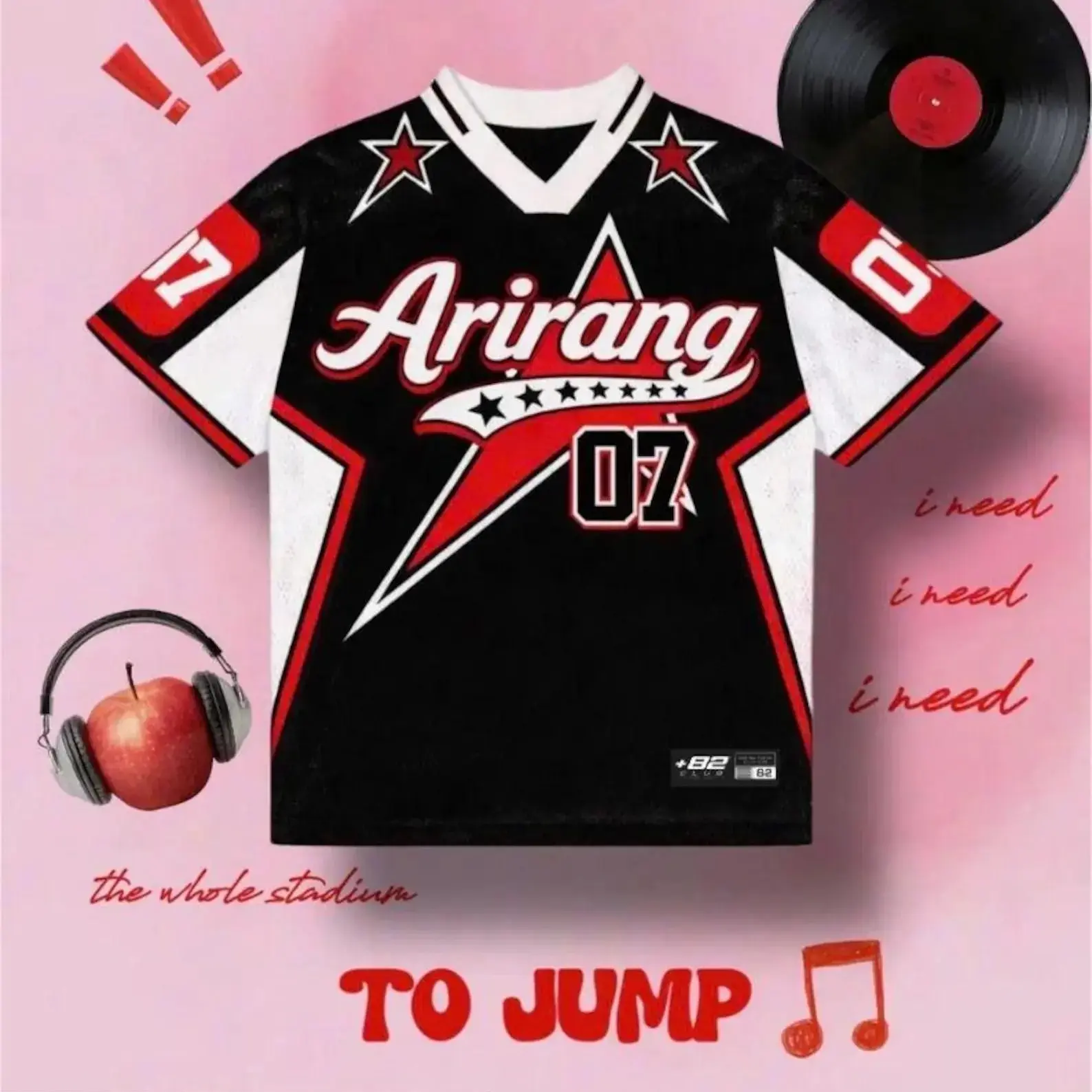 ORIGINAL Kpop Group Football Jersey Shirt Inspired For Army, Bangtan Arirang World Tour Concert Outfit, Bang Tan Suga Custom Name Number Fit