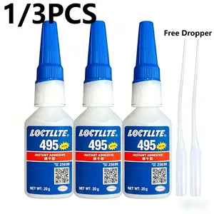 1/3 pcs Super Glue 495, All Purpose Superglue, Fast-Drying Adhesive, Three-Second Quick Dry, Multi-Purpose Bonding, DIY Crafts, Industrial-Grade