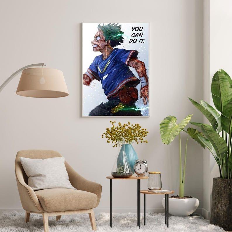 My Hero Academia Poster, Izuku Poster, Anime Poster, Manga Poster, Japanese Manga Wall Art, Japanese Room Decor, Anime Gift