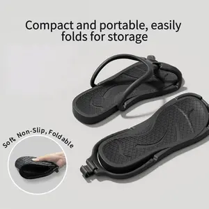 Summer New EVA Antimicrobial Foldable Slippers Lightweight Non-Slip Breathable Easy Clean Portable Unisex Slides for Home Guest Beach Pool Hotel Travel Business Trip, Eva Foam, Anti-Bacterial Girl,summervibes outdoorfun