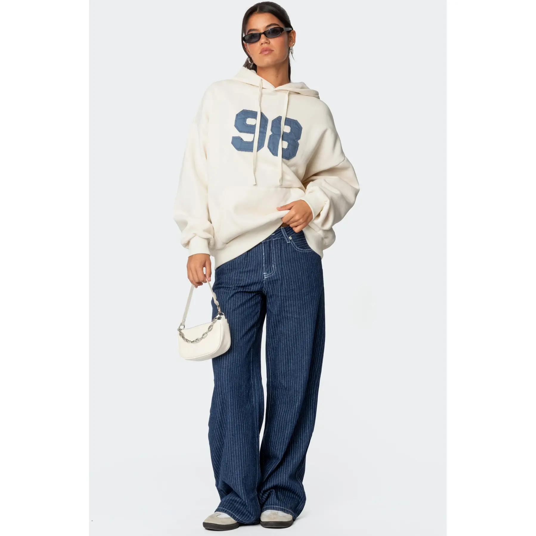 Pinstripe Low Rise Baggy Jeans Pinstripe Low Rise Baggy Jeans