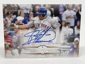 2025 Topps Bartolo Colon Autograph Stadium Club On Card Auto #SCBA-BCO NY METS