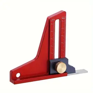 Aluminum Woodworking Height Gauge, Dual Scale Vernier Caliper, Manual Measurement for Desktop Saw and Router Table, No Battery Required, Hand Measuring Tools