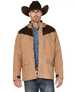 Cody James Men's Men'S Olton Utility Canvas Rancher Hooded Jacket - Cjfa22o22-Bge