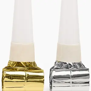 Metallic Gold and Silver Blowout Party Noisemakers, 8-Pack