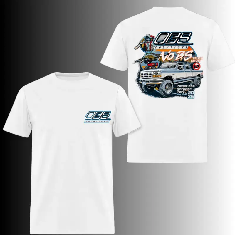 Vintage Ford F-Series Lifted Truck Graphic Tee |   2-Sided No BS Truck Show Shirt |   Retro Off-Road Streetwear Gift |   Unisex Cotton Top